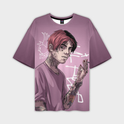 Мужская футболка oversize 3D Lil Peep