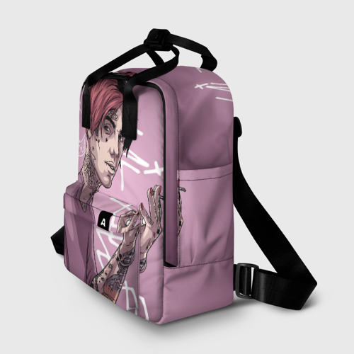 Женский рюкзак 3D с принтом Lil Peep, фото на моделе #1