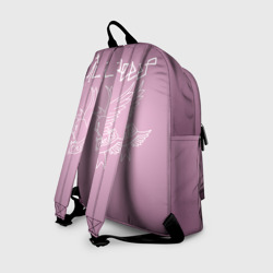 Рюкзак с принтом Lil Peep для любого человека, вид сзади №1. Цвет основы: белый