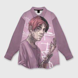 Женская рубашка oversize 3D Lil Peep