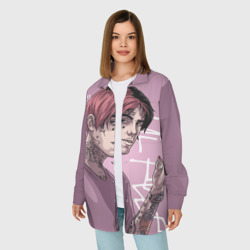 Женская рубашка oversize 3D Lil Peep - фото 2