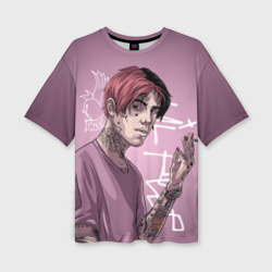 Женская футболка oversize 3D Lil Peep