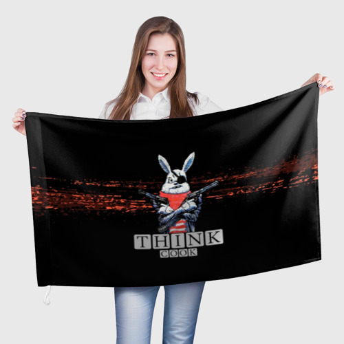 Флаг 3D Кролик с Пистолетами: Измайлов