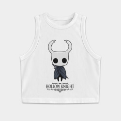 Женская укороченная майка-топ хлопок Hollow Knight
