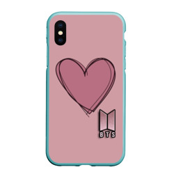 Чехол для iPhone XS Max матовый BTS