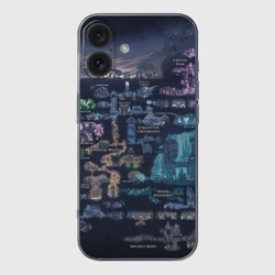 Чехол для iPhone 16 силиконовый с защитой камеры Hollow knight world