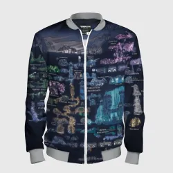 Мужской бомбер 3D Hollow knight world
