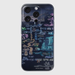 Чехол для iPhone 15 Pro силиконовый с защитой камеры Hollow knight world