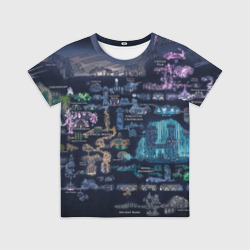 Детская футболка 3D Hollow knight world