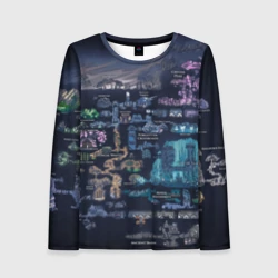 Женский лонгслив 3D Hollow knight world