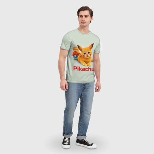 Мужская футболка 3D Pikachu Pika Pika - фото 5