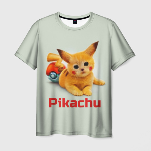 Мужская футболка 3D Pikachu Pika Pika