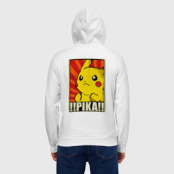 Мужская толстовка на молнии хлопок Pikachu Pika Pika - фото 2