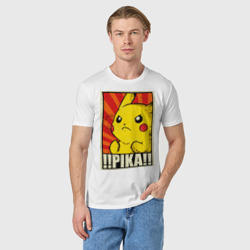 Мужская футболка хлопок Pikachu Pika Pika - фото 2