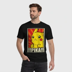 Мужская футболка хлопок Pikachu Pika Pika - фото 2