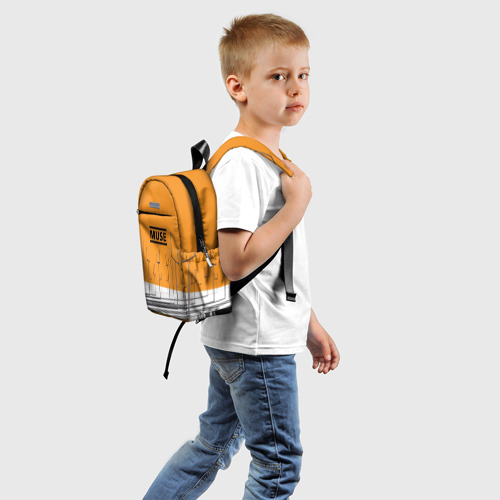Детский рюкзак 3D с принтом Muse, вид сзади #1