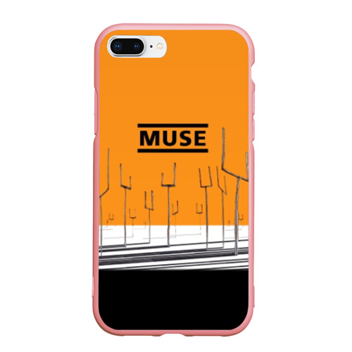 Чехол для iPhone 7Plus/8 Plus матовый с принтом Muse, вид спереди #2