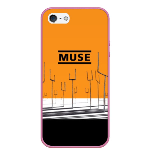 Чехол для iPhone 5/5S матовый Muse, цвет малиновый