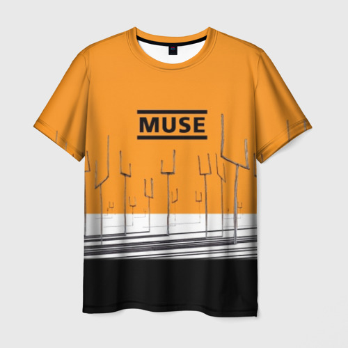 Мужская футболка 3D с принтом Muse, вид спереди #2