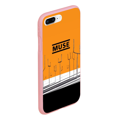 Чехол для iPhone 7Plus/8 Plus матовый с принтом Muse, вид сбоку #3