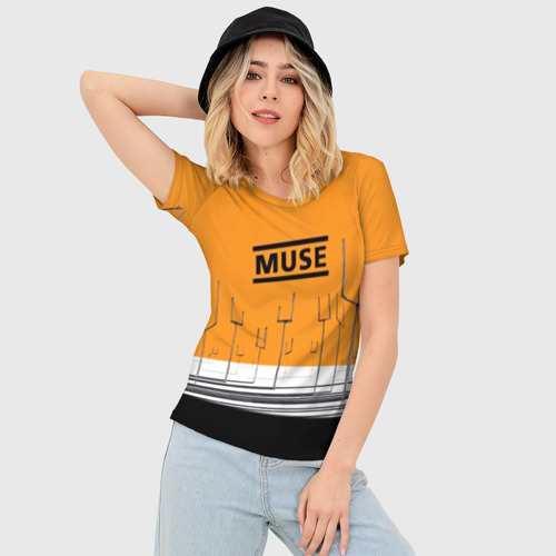 Женская футболка 3D Slim Muse, цвет 3D печать - фото 3