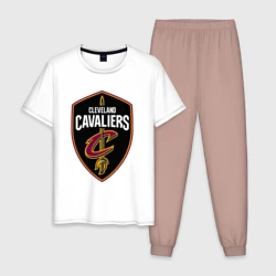 Мужская пижама с белой футболкой хлопок Кливленд Кавальерс