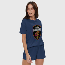 Женская пижама с шортиками хлопок Кливленд Кавальерс - фото 2
