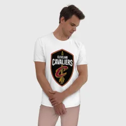 Мужская пижама с белой футболкой хлопок Кливленд Кавальерс - фото 2