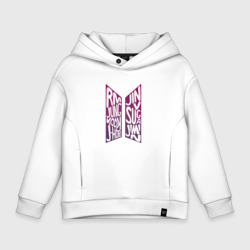 Детское худи Oversize хлопок BTS Имена