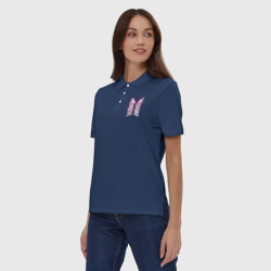 Женское поло хлопок BTS Имена - фото 2