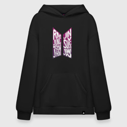 Худи SuperOversize хлопок BTS Имена