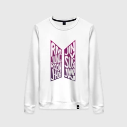 Женский свитшот хлопок BTS Имена
