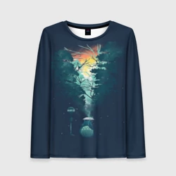 Женский лонгслив 3D Мой сосед Тоторо
