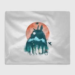 Плед 3D Силуэт Тоторо