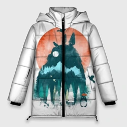 Женская зимняя куртка Oversize Силуэт Тоторо