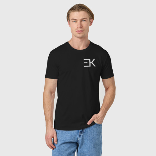 Мужская футболка хлопок Егор Крид на спине, цвет черный - фото 3