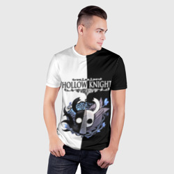 Мужская футболка 3D Slim Hollow Knight Black & White - фото 2