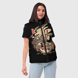 Женский жилет утепленный 3D Вечеринка У Бассейна - фото 2