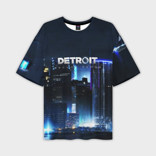 Мужская футболка oversize 3D Detroit:Become Human, цвет 3D печать