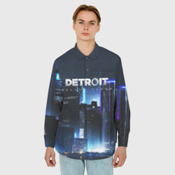 Мужская рубашка oversize 3D Detroit:Become Human - фото 2