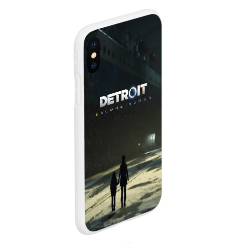 Чехол для iPhone XS Max матовый DETROIT:BECOME HUMAN, цвет белый - фото 3