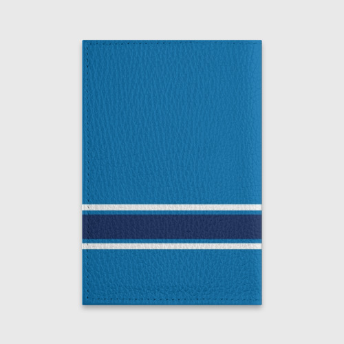 Обложка для паспорта матовая кожа Сборная финляндии, цвет бирюзовый - фото 2
