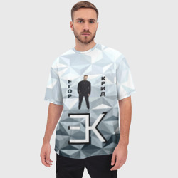 Мужская футболка oversize 3D Егор Крид - фото 2