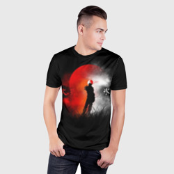Мужская футболка 3D Slim Лед и огонь "Ice and Fire" - фото 2