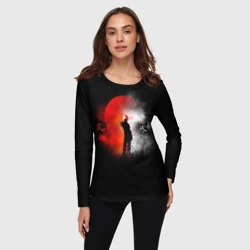 Женский лонгслив 3D Лед и огонь "Ice and Fire" - фото 2