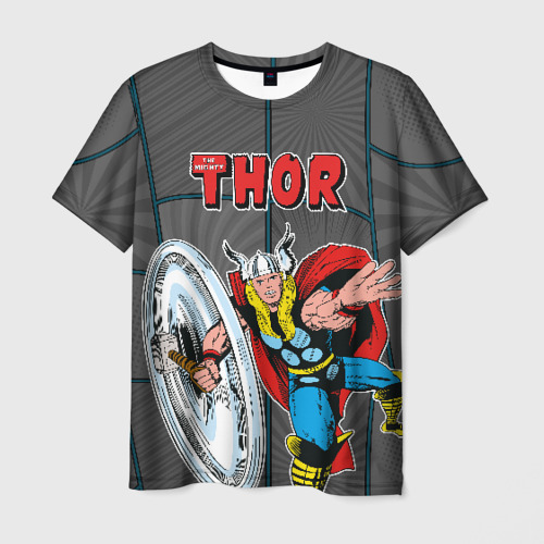 Мужская футболка 3D The mighty Thor Фото 01 Мужская футболка 3D The mighty Thor Фото 01