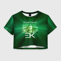 Женская футболка Crop-top 3D Егор Крид