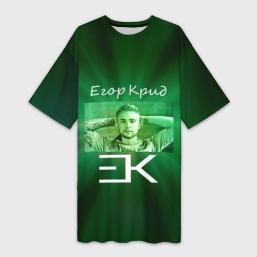 Платье-футболка 3D Егор Крид, цвет 3D печать