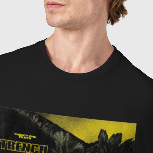 Мужская футболка хлопок TOP - trench, цвет черный - фото 6