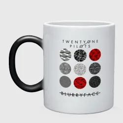 Кружка хамелеон Twenty One pilots TOP